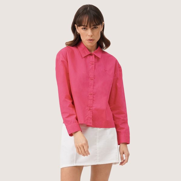 Long Sleeves Cropped Shirt